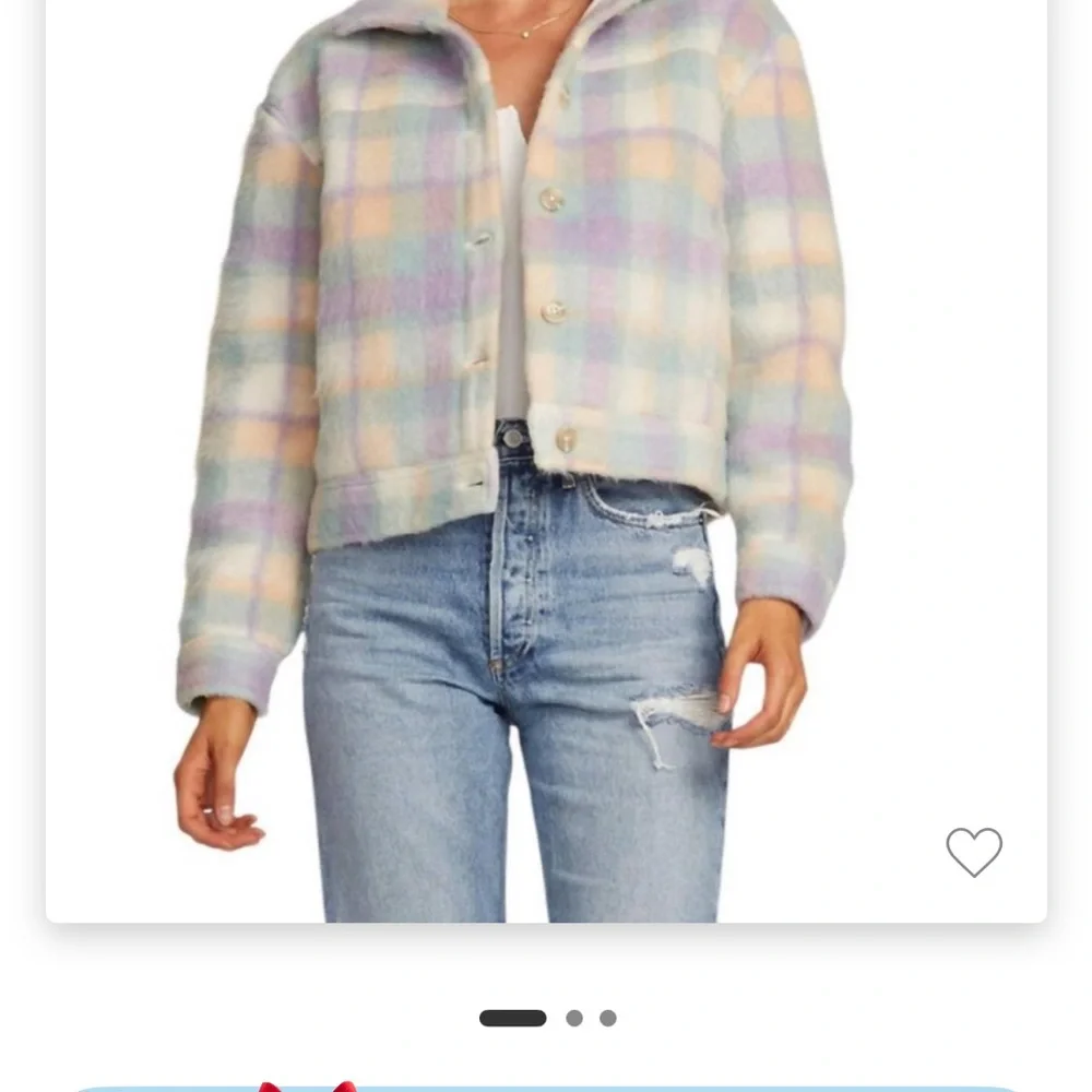 Salt Water Luxe NWOT Sz M Pastel Button Up Jacket Long Sleeve w Pockets Org $120 - Picture 10 of 10